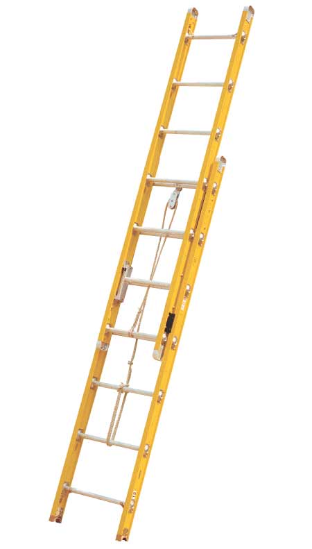 fire glass fire department 2 section ladder