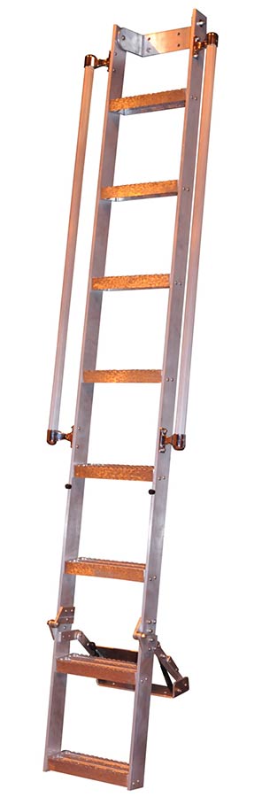 Fire truck access ladder